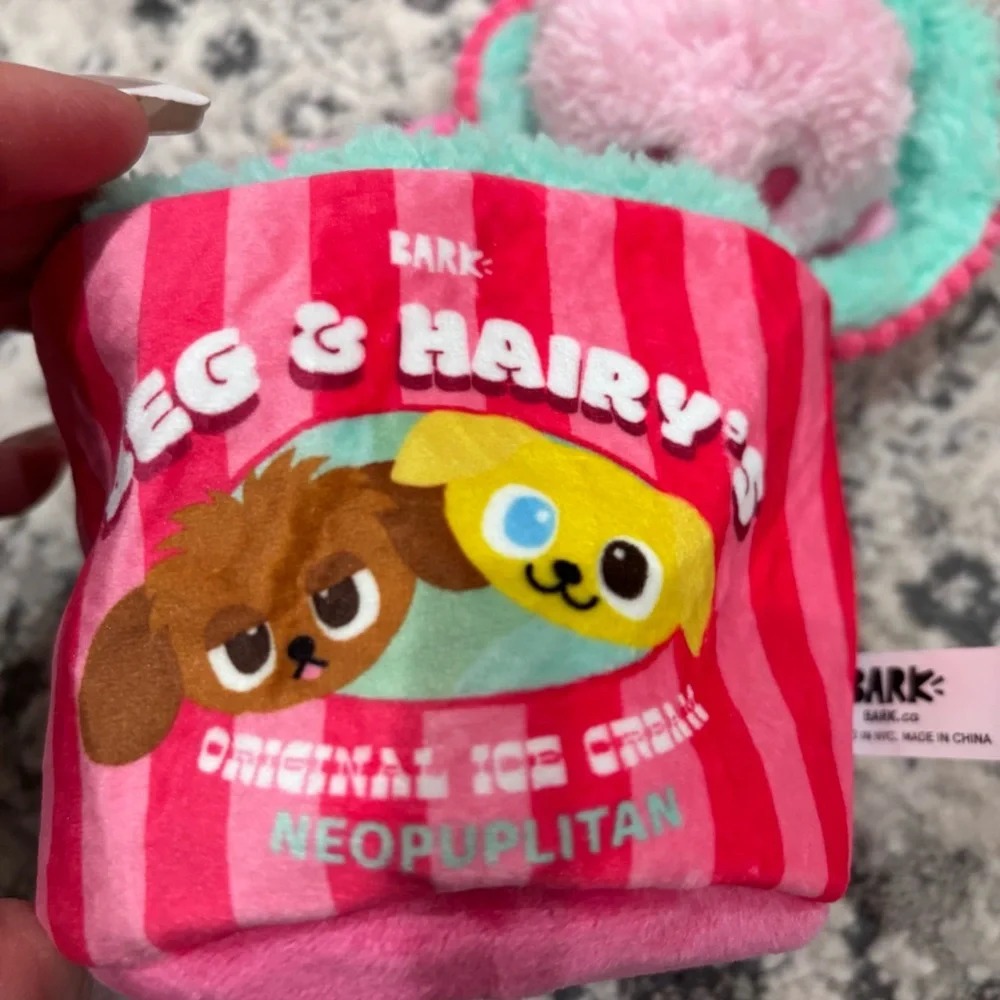Bark ‘Beg & Hairy's Ice Cream’ Plush Dog Toy(s)